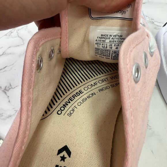 Converse Men's Sneakers sz 11 Women’s sz 12.5 Pink Canvas NEW #M437 - Picture 5 of 9